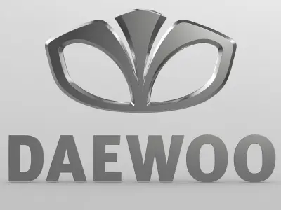daewoo logo 3D model