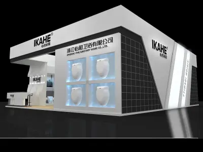 Booth - Area - 12X10-3DMAX2009-02 3D model