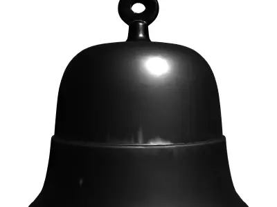 Simple Metal Bell 3D Model Low-poly 3D model