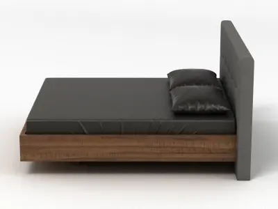 Contemporary Bed 10 3D model