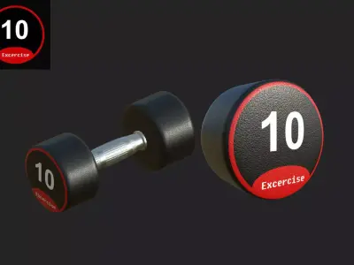 dumbbelll set dumbbell Free 3D model