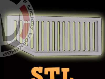 Galaxys Edge Window Grate Prop STL Inspired by Star Wars 3D print model