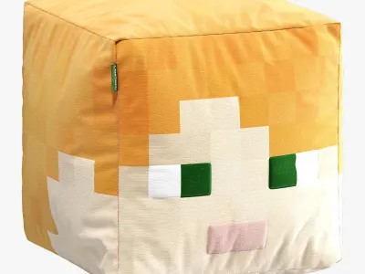 minecraft ottoman set 003 3D model