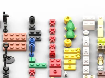 TwindBricks3D - 40106 Toy Workshop 3D print model