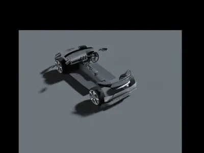 Honda LB SSX 660r Low-poly 3D model