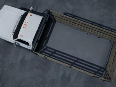 Stack farmer pickup truck unity asset Low-poly 3D model