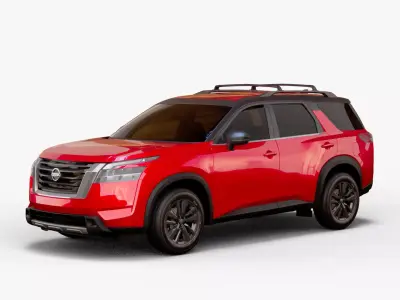 Pathfinder Platinum 4WD 2022 Low-poly 3D model