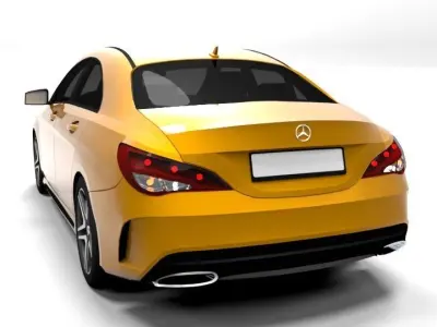 MERCEDES CLA AMG LOWPOLY Low-poly 3D model