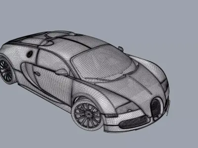 Bugatti car 3D model purchase