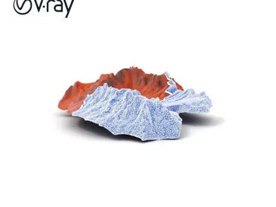 Martian Landscape Crater Terrain Model Pack Low-poly 3D model