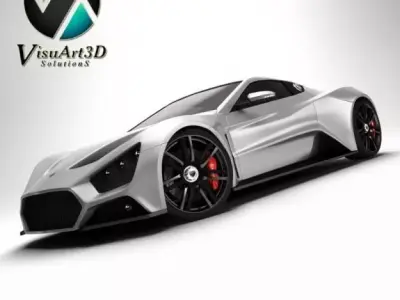 Zenvo ST1 Super Car 3D model