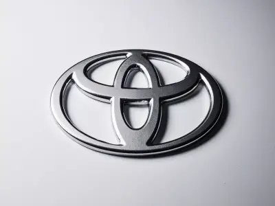 Toyota 3d Logo Low-poly 3D model
