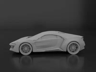 Lykan HyperSport - W Motors Low-poly 3D model