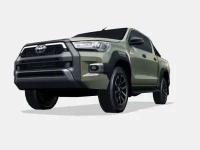 Toyota Hilux 2021 Low-poly 3D model