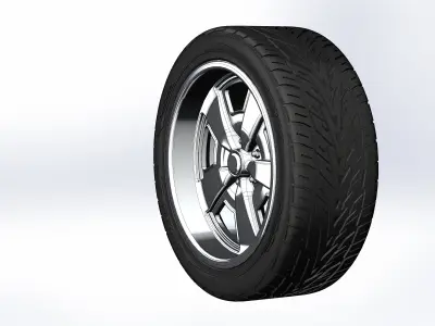 Custom wheels US Mags Malibu for your scale model 3D print model