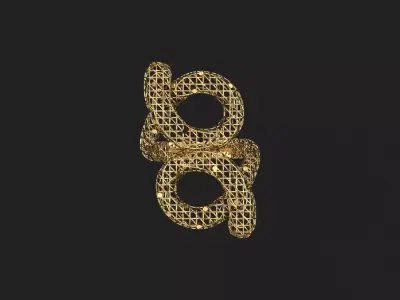 AR-TRK-Z061 gold ring 3D print model