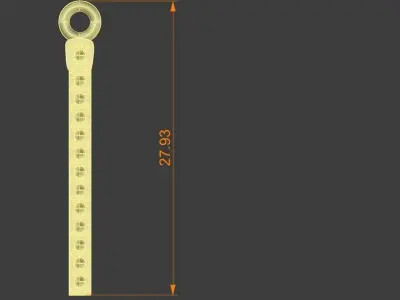 Diamond i Pendant Gold Silver Platinum Luxury Jewelry 3D print model