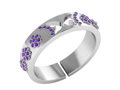 BUTTERFLY DESIGN RING 3D PRINTABLE MODEL  3D print model