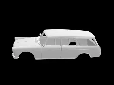 Peugeot 404 break 3D print model