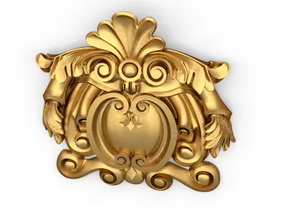 carved classic decorative ornament cnc 3d printing stl 07 3D model