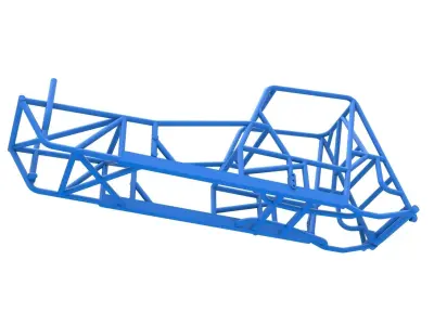 Frame of Vintage Northeast Dirt Modified stock car Scale 1 to 25 3D print model