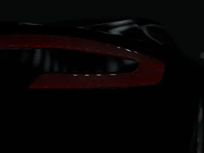 Aston Martin One-77 Low-poly 3D model