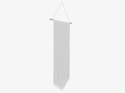 Tall wall pennant 3D model