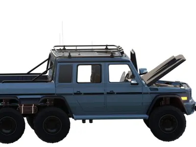 MERCEDES BRABUS 700 6X6 ROCKET 3D model