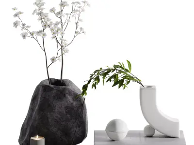 decorative set 01 3D model 11
