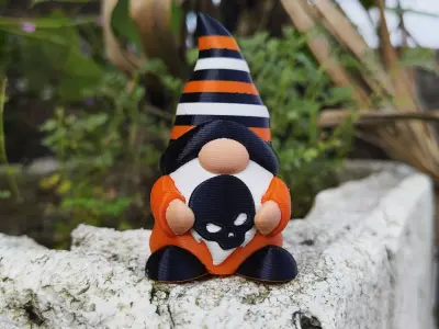 Halloween Special - Gnome Skull 3D print model