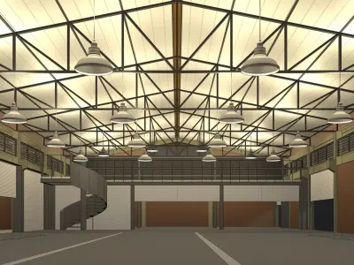 Warehouse space 24ZZ05 3D model