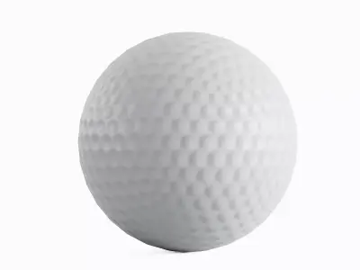Golf Ball 01 Low-poly 3D model