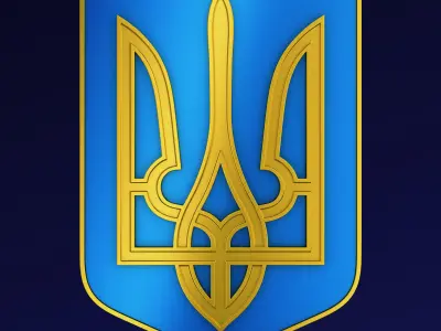 Ukraine State Emblem M 6 3D model