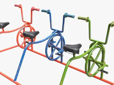 Playground bicycles 3D model