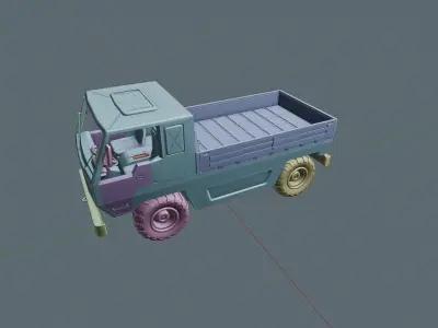 Truck 3D model 9