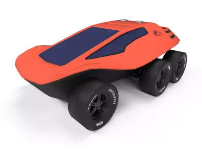 Dune Buggy Low-poly 3D model