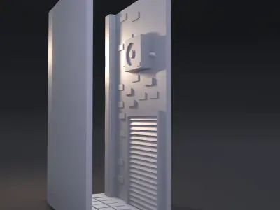 Decorative street between books 3D print model