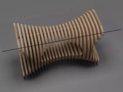 parametric table 3D model