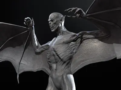 Vampire Low-poly 3D model