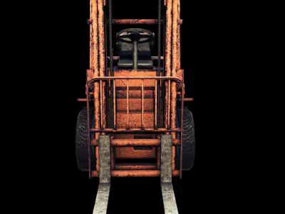 Forklift - PBR - Textured Low-poly 3D model