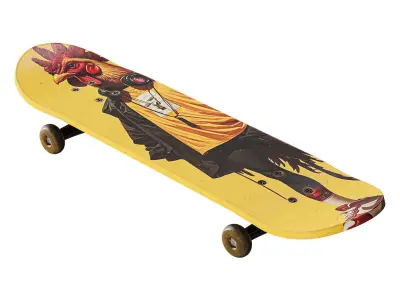 Skateboard set 01 3D model