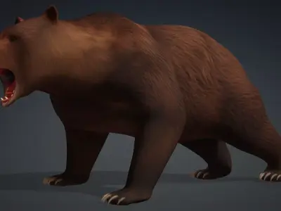 Brown Bear 3D model buy