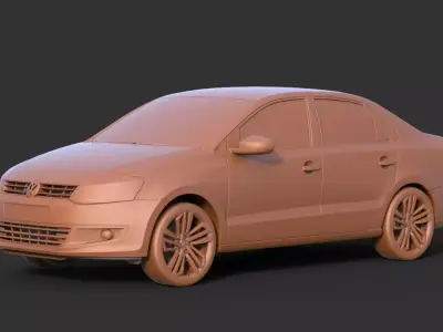 Volkswagen Polo 2016 3D print model