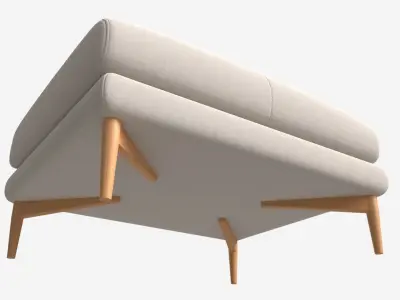 Footstool Ercol Aosta 3D model