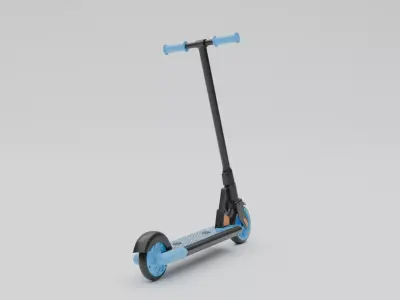 Electrical Cycle Low-poly 3D model