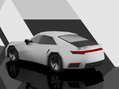 Low-poly Porsche 911 turbo s 992 Low-poly 3D model