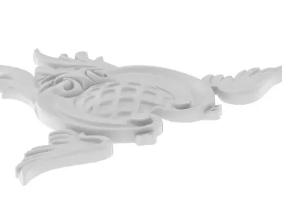 Cartouche Ornament 004 3D model