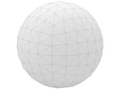 Basketball Lowpoly ball Low-poly 3D model