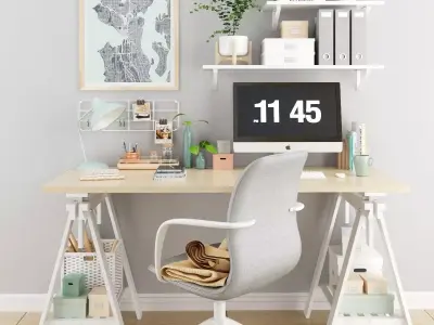 IKEA Workplace-02 3D model