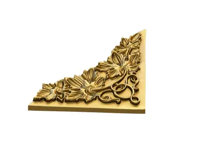 classic corner decor ornament 07 3D model